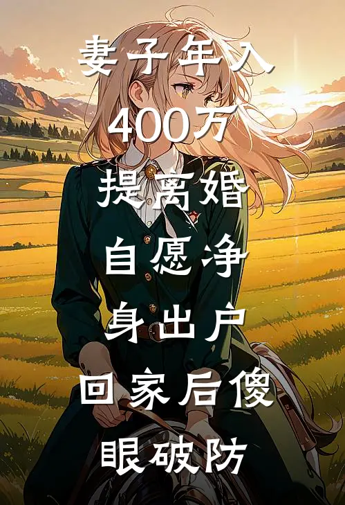 妻子年入400万提离婚，自愿净身出户，回家后傻眼破防