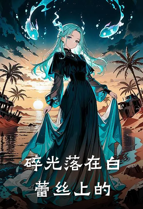碎光落在白蕾丝上的
