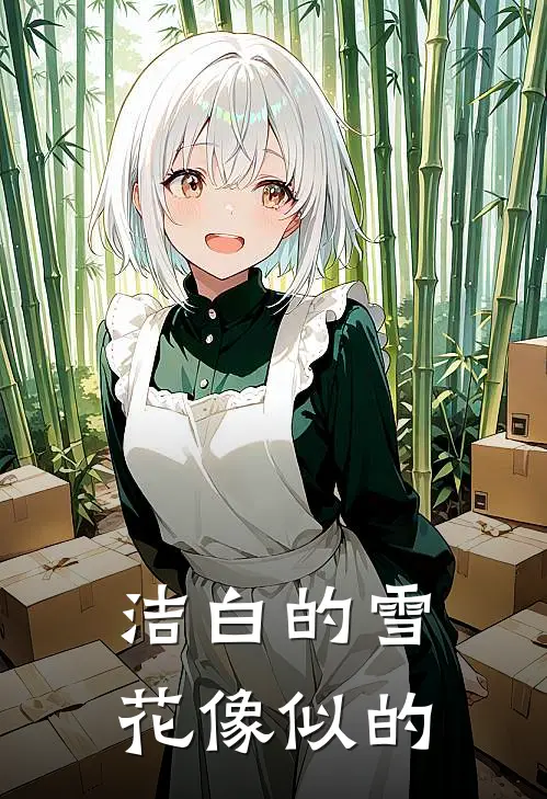 洁白的雪花像似的