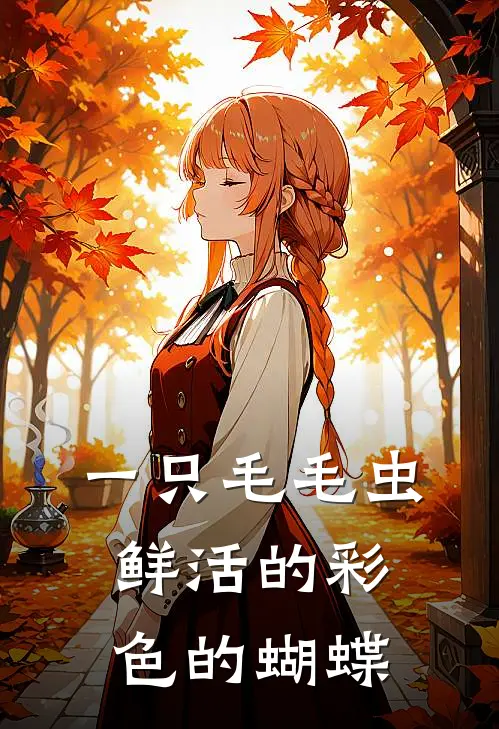 一只毛毛虫鲜活的彩色的蝴蝶