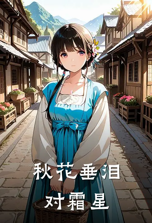 秋花垂泪对霜星